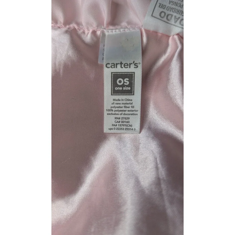 Carters Pink Brown Cheetah Satin Trim Ruffles Plush Cat Security Lovey 2012